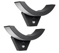 Maclean MCE290 Lámpara LED con Sensor de Movimiento PIR y Sensor crepuscular, 10 W, 800 LM, IP54, Alcance de hasta 9 m, para fachadas, garajes y terrazas | Clase energética F (2, Negro)