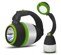 Maclean MCE294 Lámpara LED 3 en 1 Lámpara de Escritorio Linterna Lámpara Acampanadas 1W 60-200lm Blanco Frío 6000K Fuente de Alimentación (Batería: 3x AA 1.5V)