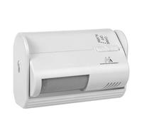 Maclean MCE311 Alarma Inalámbrica de Entrada, Sensor PIR, Detector de Movimiento con Alarma y Timbre, Alcance de 8 m, Funciona con Pilas, Volumen Superior a 70 dB, Detección de 60 Grados, Blanco (2)