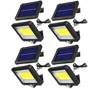 Maclean MCE438 Foco LED con Sensor de Movimiento Aplique Solar para Pared Sensor Crepuscular Luz Solar IP44 5W 400 Lúmenes 6000K Blanco Frío (4 x Unidad)