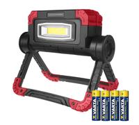 Maclean MCE439 Lámpara LED COB 300 lm 3 modos 6500K con 4 pilas AA