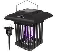 Maclean MCE448 2in1 Decorative Solar LED Lamp with UV light Insect Trap Killer Mosquito Lamp 2 Operation Modes IP44 Outdoor