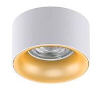 Maclean MCE457 W/G Lámpara empotrada en el techo con casquillo GU5.3 MR16 para bombillas LED y halógenas de hasta 35W 70x40mm Foco empotrado Aluminio Redondo