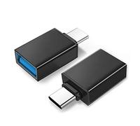 Maclean MCE470 Adaptador USB A a USB Tipo-C con Función OTG para Smartphones y Tabletas Sincronización Transferencia de Datos Plug & Play Negro