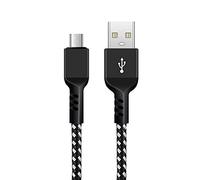 Maclean MCE473 Cable USB a MicroUSB Cable de carga USB 1m Carga Rápida Cable de Datos de 5V / 2.4A Cable de Conexión Trenzado de Nailon de Alta Velocidad para Transferencia de Datos (MicroUSB)