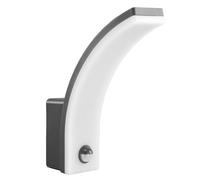 Maclean MCE512 GR Aplique LED con Sensor de Movimiento y Crepuscular, Iluminación de Pared para Interior y Exterior, Lámpara 20W, IP65 Resistente al Agua, 2000lm, Blanco Neutro 4000K (Gris)