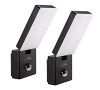 Maclean MCE516 B Lámpara LED PIR 10W 800lm IP65 4000K - Pack 2