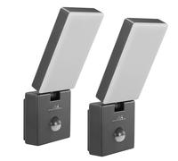 Maclean MCE516 GR Lámpara LED PIR 10W IP65 4000K 800lm Pack 2