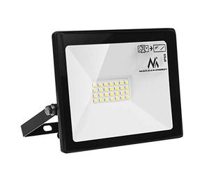 Maclean MCE520 CW Proyector LED Proyector impermeable P65 Luz de iluminación exterior Delgado Premium Blanco frío Blanco neutro Blanco calido Clase energética A + (Blanco neutro 4000k, 20 W)