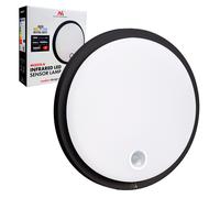 Maclean MCE525 B Lámpara LED con sensor de movimiento, 10 W, IP65, 1000 lm