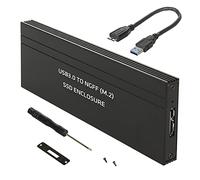 Maclean MCE582 - Carcasa para Disco Duro Externo SSD M.2 SDD NGFF de hasta 5 Gbps, Carcasa Externa SSD 2230/2242/2260/2280 mm, Adaptador Compatible con UASP Plug & Play