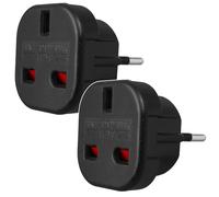 Maclean MCE72 Adaptador del Reino Unido a la UE | Adaptador con Toma de Tierra | Protección Infantil 240 V para Equipos electrónicos y electrodomésticos Viajes Hogar Oficina (2)