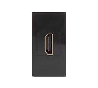 Maclean MCE720B - Enchufe de pared para montaje en pared (HDMI, color negro)