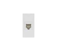 Maclean MCE725W LAN Socket CAT.6 Universal Network Socket Modular Wall Socket Montaje empotrado (LAN Socket, blanco)