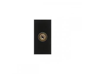 Maclean MCE726B - Toma de corriente modular para TV por cable, sin montaje empotrado (toma de televisión, negro)