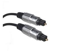 Maclean MCTV-453 - Cable óptico Digital para Altavoces (Conector Toslink a Conector Toslink con contactos Dorados, Bolsa de plástico de 3 m)