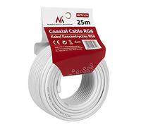Maclean MCTV-574 - Cable coaxial de antena (25 m, RG6 1.0CSS, SAT)