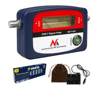 Maclean MCTV-627 - Medidor de señal DVB-T con batería y estuche