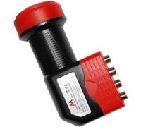 Maclean MCTV-629 - Convertidor de señal satélite LNB 4 salidas Quad (0,1 dB, compatible con televisión en alta definición)