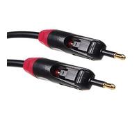 Maclean MCTV-642 - Cable de Fibra óptica 2 en 1 Toslink y Mini-Toslink T-T Conectores rotativos (Longitud de 0,5m a 3m) Negro (0,5 Metros)