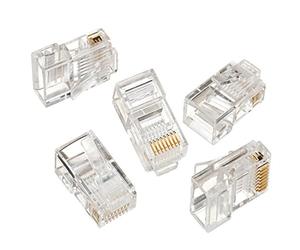 Maclean MCTV-663 - Conector Solido RJ45 CAT-5 E (8P8C) (100 Piezas Cada Paquete)