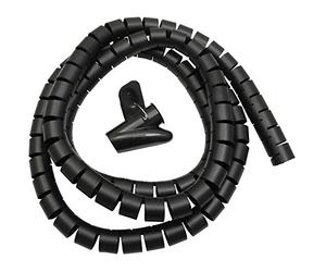 MACLEAN MCTV-676 B - Trenzas para Cubrir Cables, 25mm x 2m