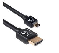 Maclean MCTV-723 Ultra Slim - Cable HDMI de alta velocidad (conectores dorados, 4K, 3D, Full HD, HDMI, microHDMI, 3 m)