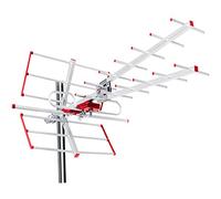 Maclean MCTV-855 - Antena Exterior para televisión (DVB-T2 HEVC Full HD máx. 100dBμV UHF/VHF LTE)