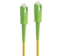 Maclean MCTV Cable de fibra óptica SC/APC a SC/APC cable de conexión simplex de fibra óptica monomodo cable de conexión de fibra amarillo/verde (1)