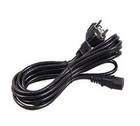 Maclean MCTV de 801 Protección de Contacto Cable de Red Conexión en frío de alimentación acodado Negro de 5 Metros