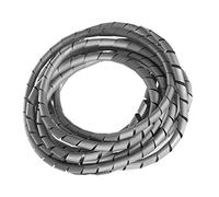 Maclean Organizador de Cables en Espiral Color Plateado 3 m - 4 diámetros (MCTV-684S - 5x6mm)