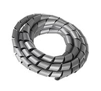 Maclean Organizador de Cables en Espiral Color Plateado 3 m - 4 diámetros (MCTV-687S- 20.4x22mm)