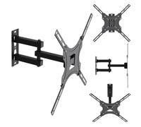 Maclean Soporte de Pared Ajustable TV 32-55 Pulgadas VESA 25 kg Negro