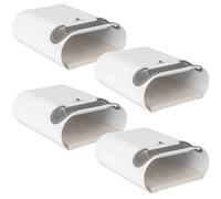 Maclean Soporte de pared para bicicletas MC-466 4 unidades Blanco