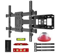 Maclean Soporte de Pared para TV 32-85" máx. 60 kg | Inclinable, Giratorio | Distancia 65-390 mm | VESA 200x100 a 600x400 mm | Compatibilidad OLED, QLED, LED, LCD | Acc de Montaje y Nivel de Burbuja