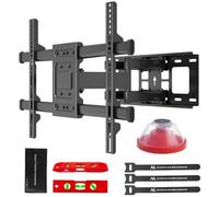 Maclean Soporte de Pared para TV de 32 a 85" | Inclinable Giratorio | Carga máx. 60 kg | Distancia Pared 65-390 mm | máx. VESA 600x400 | OLED, QLED, LED y LCD | Incl. Nivel de Burbuja y Acc de Montaje
