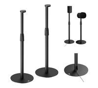 Maclean Soporte de Suelo MC-496 para Sonos Era 100 y 300 | Ajustable 682-1068mm | Gestión de Cables y Pie Estable | Juego de 2 Trípodes Negros | Diseño Elegante y Seguro