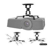 Maclean Soporte de Techo para proyector, Capacidad de Carga de 13,5kg (Negro)