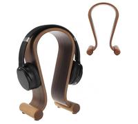 Maclean Soporte para Auriculares, Madera, Colores: MC-815O Roble Claro o MC-815W nueces (Color nueces)