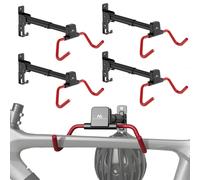 Soporte de Pared para Bicicletas Maclean | de Acero, Ajustable | Capacidad de Carga de hasta 30 kg (4 Unidades)