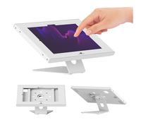 Maclean Soporte publicitario para Tablet, Bloqueo y Cierre con Llave (Blanco, 10.9-11'')