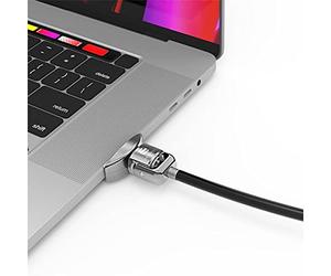 Maclocks Ledge MacBook Pro 16" Adaptador de candado con candado de Cable con Llave