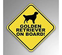 MACMRD Pegatinas De Coche 10 Cm * 10 Cm Golden Retriever A Bordo Vinilo Pegatina Coche Ventana Parachoques Pvc