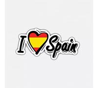 MACMRD Pegatinas De Coche 12Cm * 6Cm Personalidad I Love España Bandera Coche Pegatina Motocicleta Calcomanía