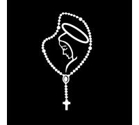 MACMRD Pegatinas De Coche 14 * 8 Cm Virgen María Vinilo Católico Portátil Coche Parachoques Pegatinas Calcomanías