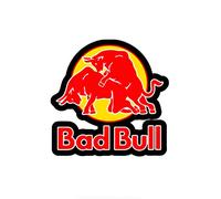 MACMRD Pegatinas De Coche 20 * 20Cm Funny Bad Red of Bull Graphics Auto Pegatinas Y Calcomanías 3D Vinilo Coche Pegatinas