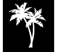 MACMRD Pegatinas De Coche 20Cm * 15Cm Pegatinas De Coche Palmera Vinilo Calcomanía Tropical Vinilo Calcomanías Coche Ventana Decoración del Cuerpo Calcomanía