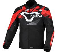 Macna Admyre, chaqueta textil impermeable S male Negro/Rojo/Blanco