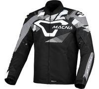 Macna Admyre, chaqueta textil impermeable XXL male Negro/Gris/Blanco