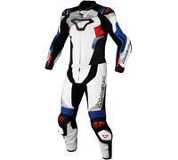 Macna Armadyl, traje de cuero 2pcs. perforado 56 male Blanco/Rojo/Azul/Negro